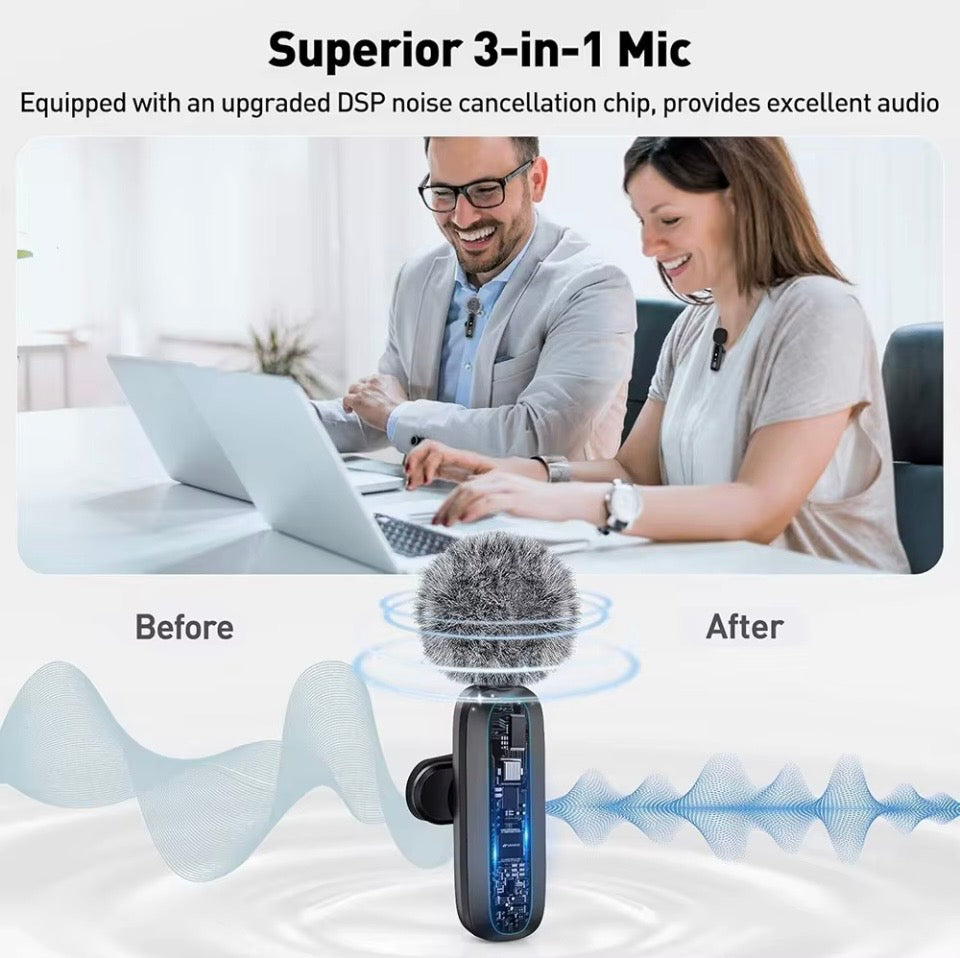 ModernPlug ClearCast 3-IN-1 Wireless Microphone Kit