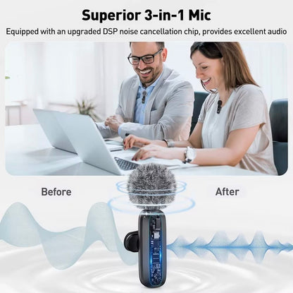 ModernPlug ClearCast 3-IN-1 Wireless Microphone Kit